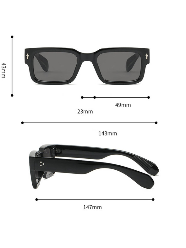 VEYREY Veyrey Eckige Sonnenbrille Vugub