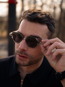 VEYREY Veyrey High-End polarisierte Lennon-Sonnenbrille Gug