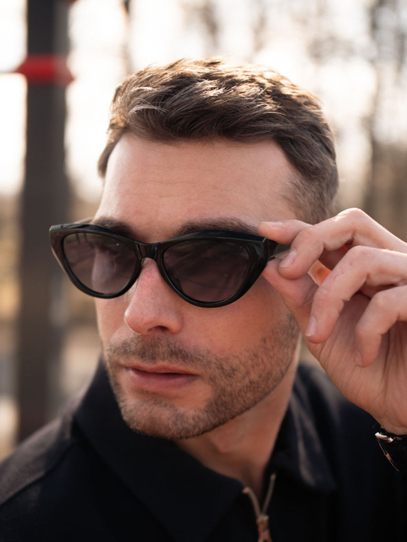 VEYREY Veyrey High-End polarisierte Sonnenbrille Cat-Eye Sumhug