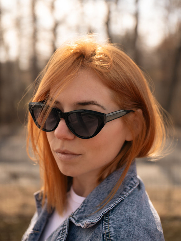 VEYREY Veyrey High-End polarisierte Sonnenbrille Cat-Eye Sumhug