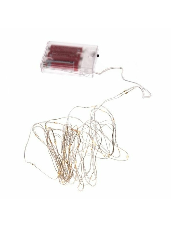 Casa de Engel LED-Lichterkette 50 LEDs, warmweiß, 0/100