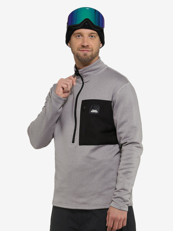 Horsefeathers Funktions-Sweatshirt Miner Horsefeathers - grau