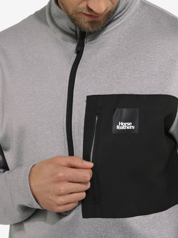 Horsefeathers Funktions-Sweatshirt Miner Horsefeathers - grau