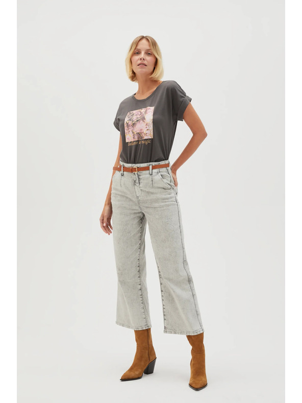 Moodo WOMEN'S TSHIRT L-TS-4630 GRAU Moodo