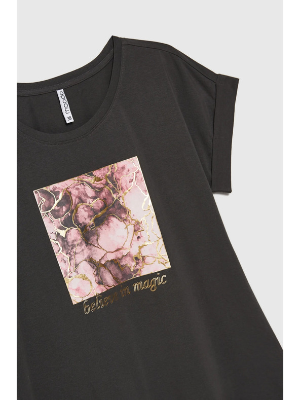 Moodo WOMEN'S TSHIRT L-TS-4630 GRAU Moodo