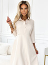 numoco Fließendes Shirtkleid mit Gürtel - beige Numoco SANDY