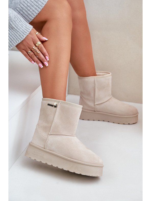 BIG STAR SHOES Damen Hochplateau Schnee Big Star Hellbeige