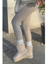 BIG STAR SHOES Damen Hochplateau Schnee Big Star Hellbeige