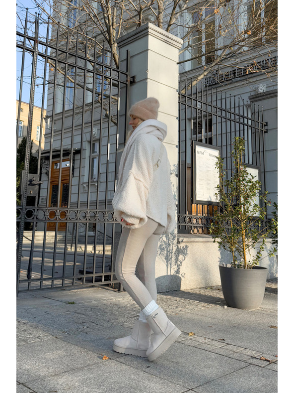 BIG STAR SHOES Damen Hochplateau Schnee Big Star Hellbeige