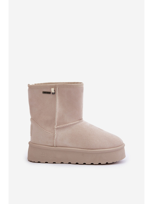 BIG STAR SHOES Damen Hochplateau Schnee Big Star Hellbeige