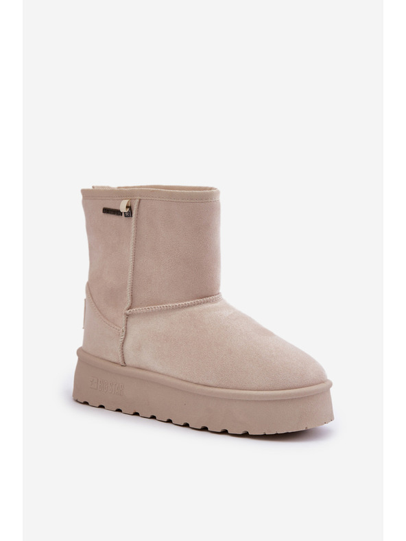 BIG STAR SHOES Damen Hochplateau Schnee Big Star Hellbeige