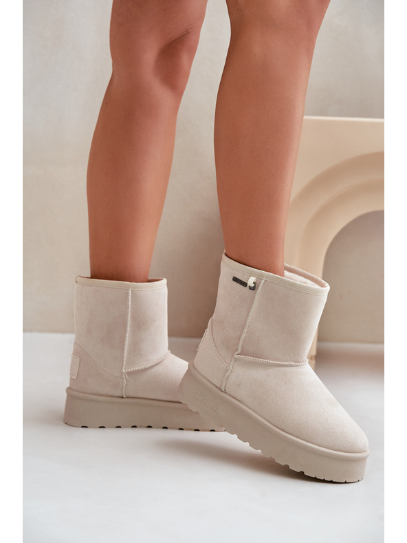 BIG STAR SHOES Damen Hochplateau Schnee Big Star Hellbeige