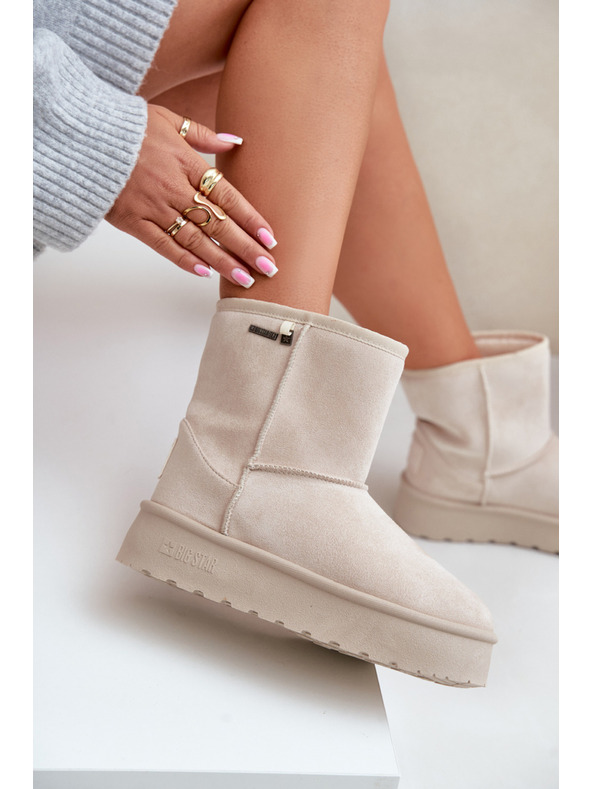 BIG STAR SHOES Damen Hochplateau Schnee Big Star Hellbeige