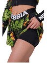 Nebbia High-Energy Shorts für Frauen Nebbia 563 Jungle green, doppellagig