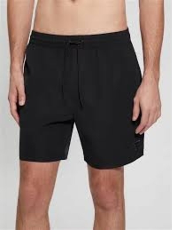 Guess Jeans Herren schwarze Badeshorts Guess Shorts Black