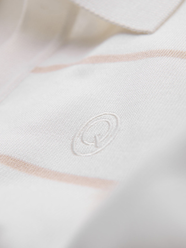 Ombre Clothing Herren-Poloshirt aus Viskose mit horizontalen Streifen Ombre Clothing