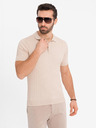 Ombre Clothing Herren-Poloshirt SLIM FIT aus Viskose mit vertikalen Streifen Ombre Clothing