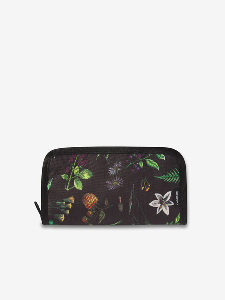 Dakine Grün-schwarze Damen-Blumengeldbörse Dakine Luna Wallet Woodland Floral