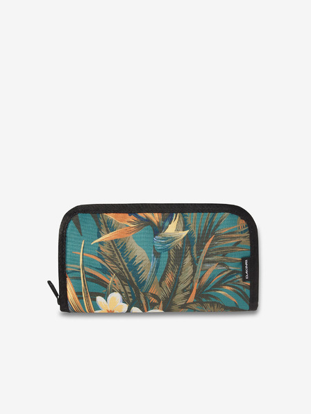 Dakine Petrolblaue Damen-Mustergeldbörse Dakine Luna Wallet Smaragd Tropic