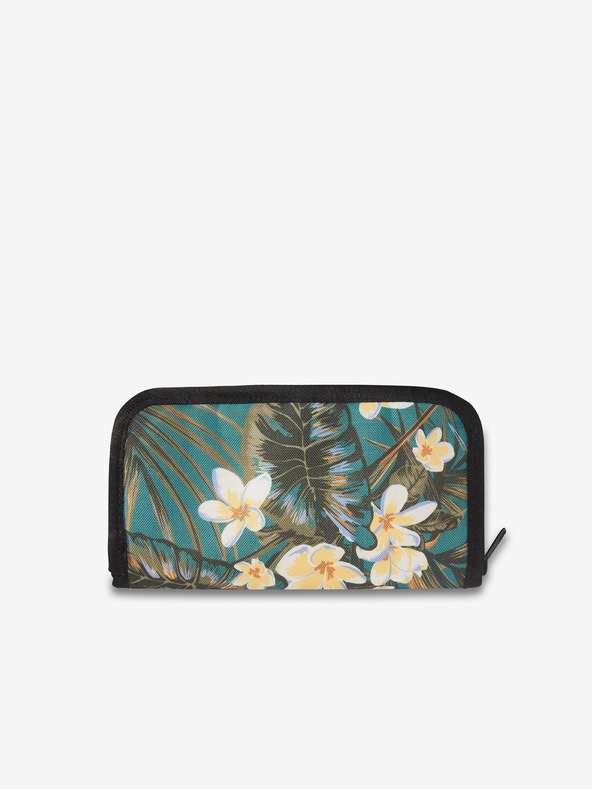 Dakine Petrolblaue Damen-Mustergeldbörse Dakine Luna Wallet Smaragd Tropic