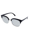 OEM OEM Sonnenbrille randlos Juli meliert braun mit blauen Gläsern