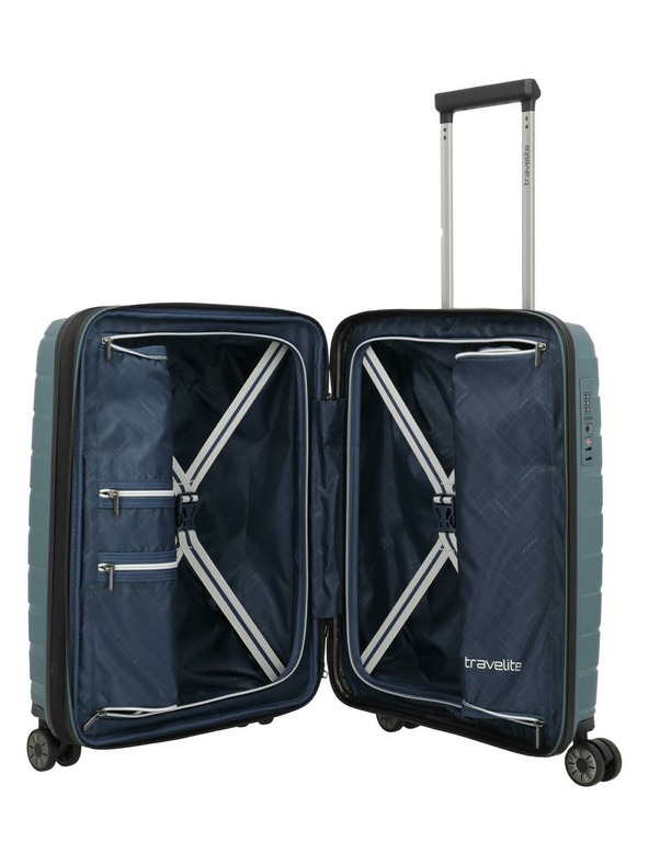 Travelite Reisekoffer Travelite Air Base S erweiterbar Eisblau