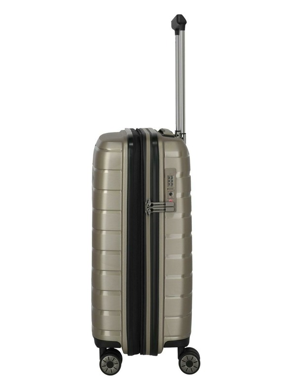 Travelite Reisekoffer Travelite Air Base S erweiterbar Champagner