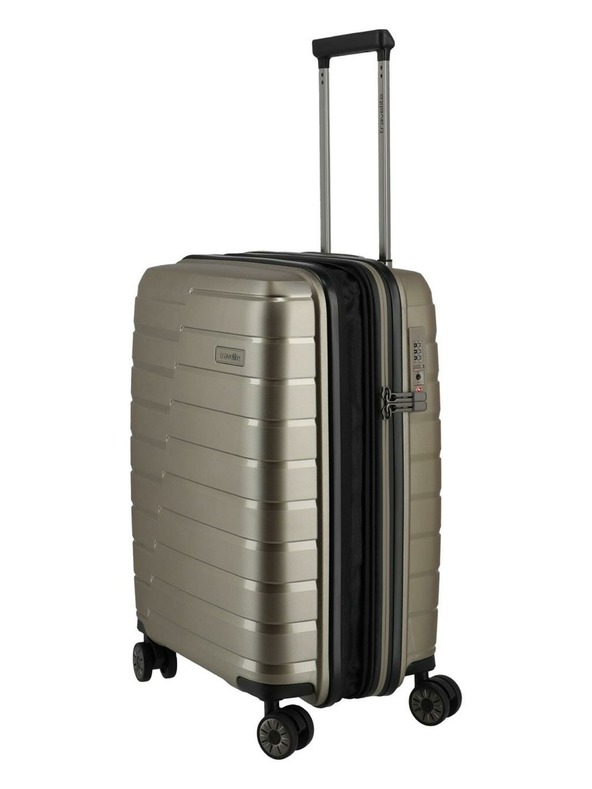 Travelite Reisekoffer Travelite Air Base S erweiterbar Champagner