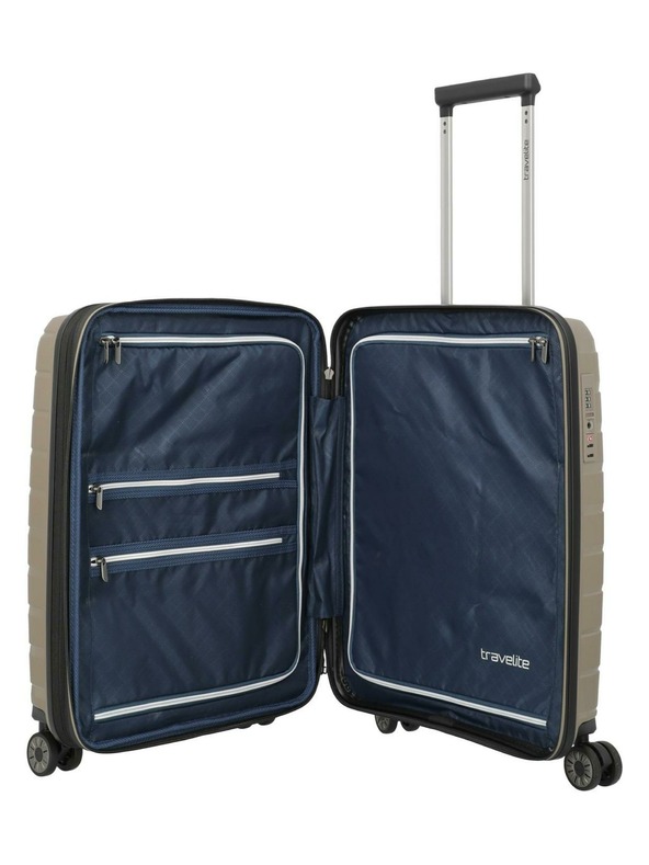 Travelite Reisekoffer Travelite Air Base S erweiterbar Champagner