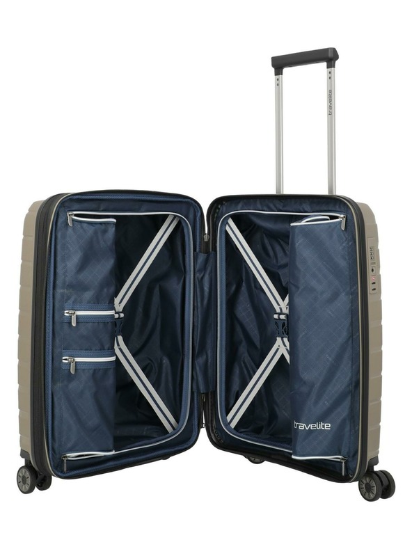 Travelite Reisekoffer Travelite Air Base S erweiterbar Champagner