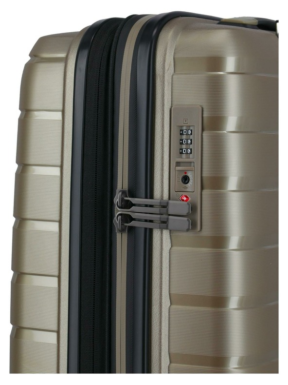 Travelite Reisekoffer Travelite Air Base S erweiterbar Champagner