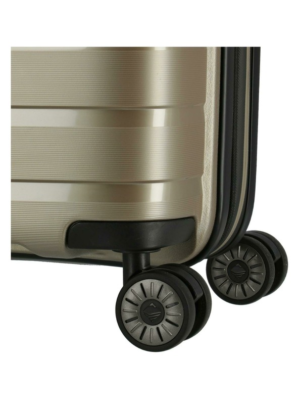 Travelite Reisekoffer Travelite Air Base S erweiterbar Champagner