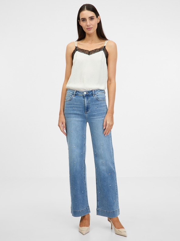 Orsay Cremefarbenes Damen-Top ORSAY