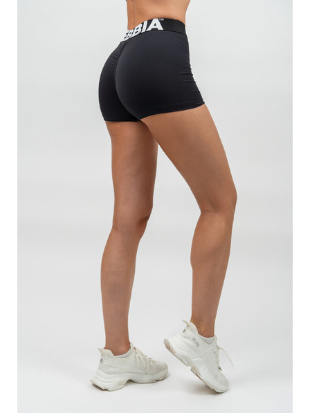Nebbia Fitness Shorts mit hoher Taille GLUTE PUMP 240 XS, schwarz