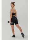 Nebbia Leggings Shorts mit hoher Taille 9" SNATCHED 614 XS, schwarz