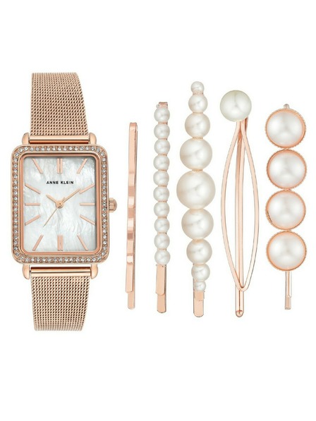 Anne Klein Roségoldene Damen-Uhr Anne Klein