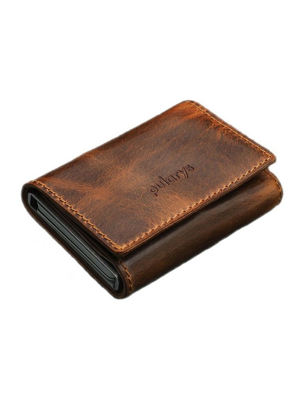 Pularys BOSTO RFID-Geldbörse - Saddle Leather