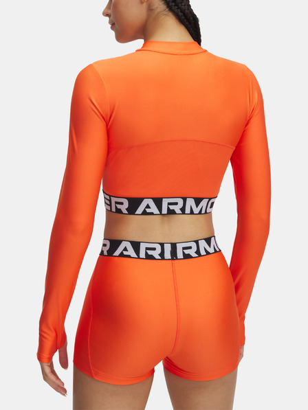 Under Armour Damen-T-Shirt Under Armour HeatGear Rib 1/4 Zip LS