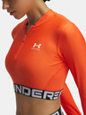 Under Armour Damen-T-Shirt Under Armour HeatGear Rib 1/4 Zip LS