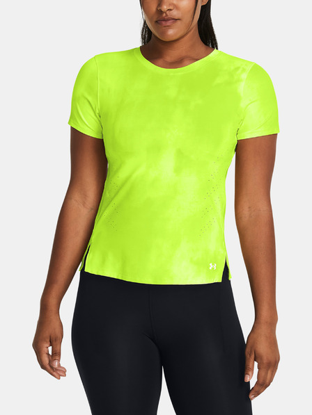 Under Armour Damen T-Shirt Under Armour UA Launch Elite Printed SS-GRN