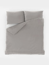 Kvalitex Satiniertes französisches Bettwäsche-Set LUXURY COLLECTION 1+2, 220x200, 70x90cm Hellgrau