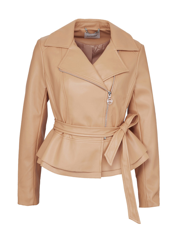 Orsay Hellbraune Damen-Lederjacke von ORSAY