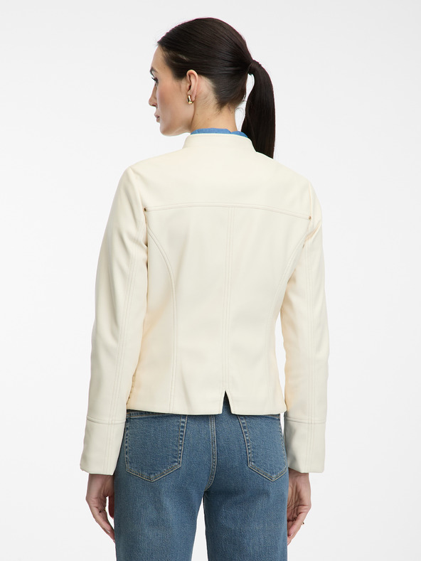 Orsay Cremefarbene Damen-Jacke mit Stehkragen von ORSAY