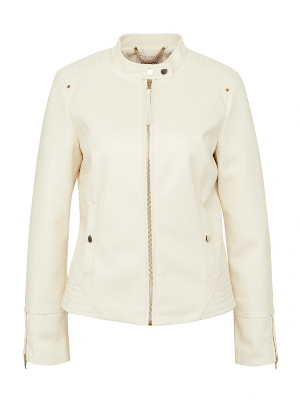 Orsay Cremefarbene Damen-Jacke mit Stehkragen von ORSAY