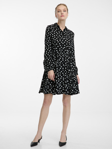 Orsay Schwarzes Damen-Hemdblusenkleid knielang von ORSAY