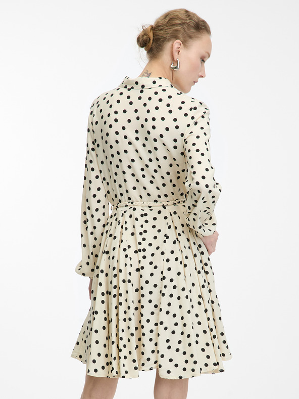 Orsay Cremefarbene Damen-Hemdblusenkleid knielang von ORSAY