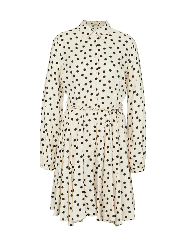 Orsay Cremefarbene Damen-Hemdblusenkleid knielang von ORSAY