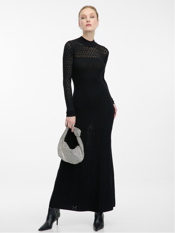 Orsay Schwarzes Damen Maxikleid ORSAY