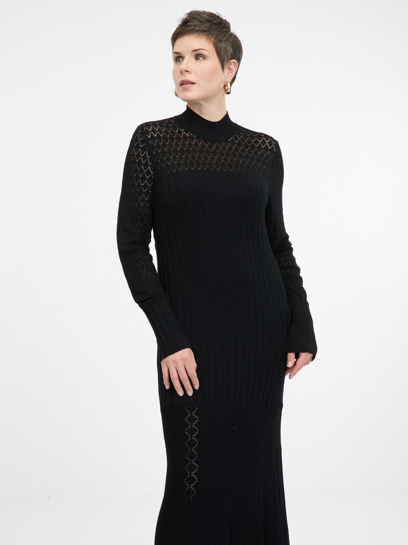 Orsay Schwarzes Damen Maxikleid ORSAY