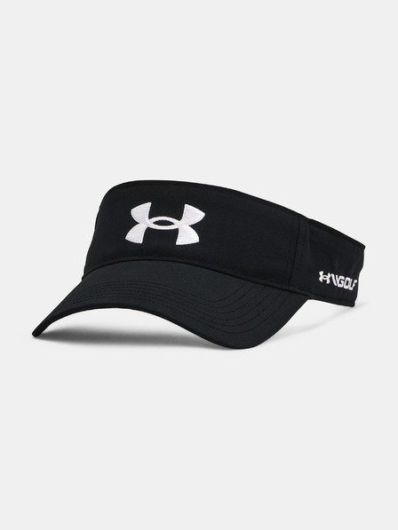 Under Armour Schwarze Unisex-Kappe Under Armour Golf96 Visor